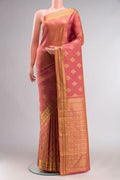 Thamarai-Orange with Pink Dual Tone Kanchipuram Silk Saree