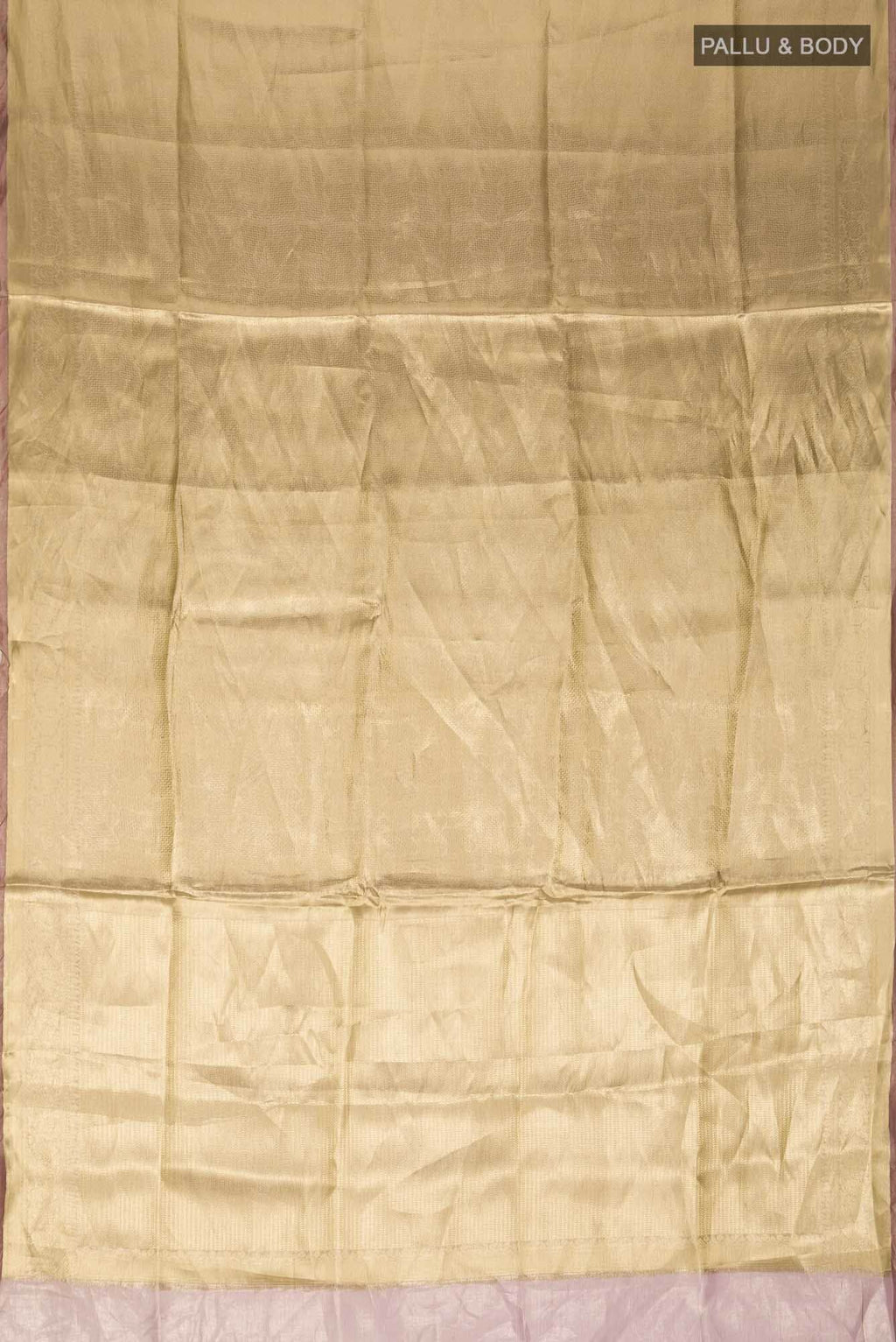 Gold with Copper Dual Tone Banarasi Brocade Tissue Silk Saree