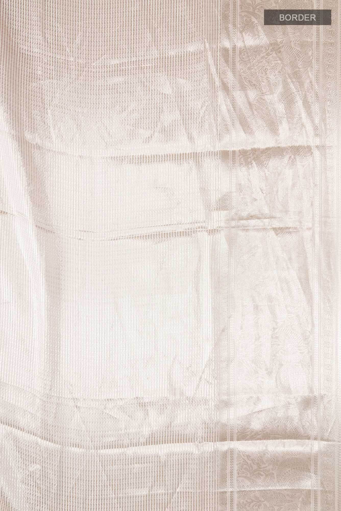 Baige with Gold Dual Tone Banarasi Brocade Tissue Silk Saree