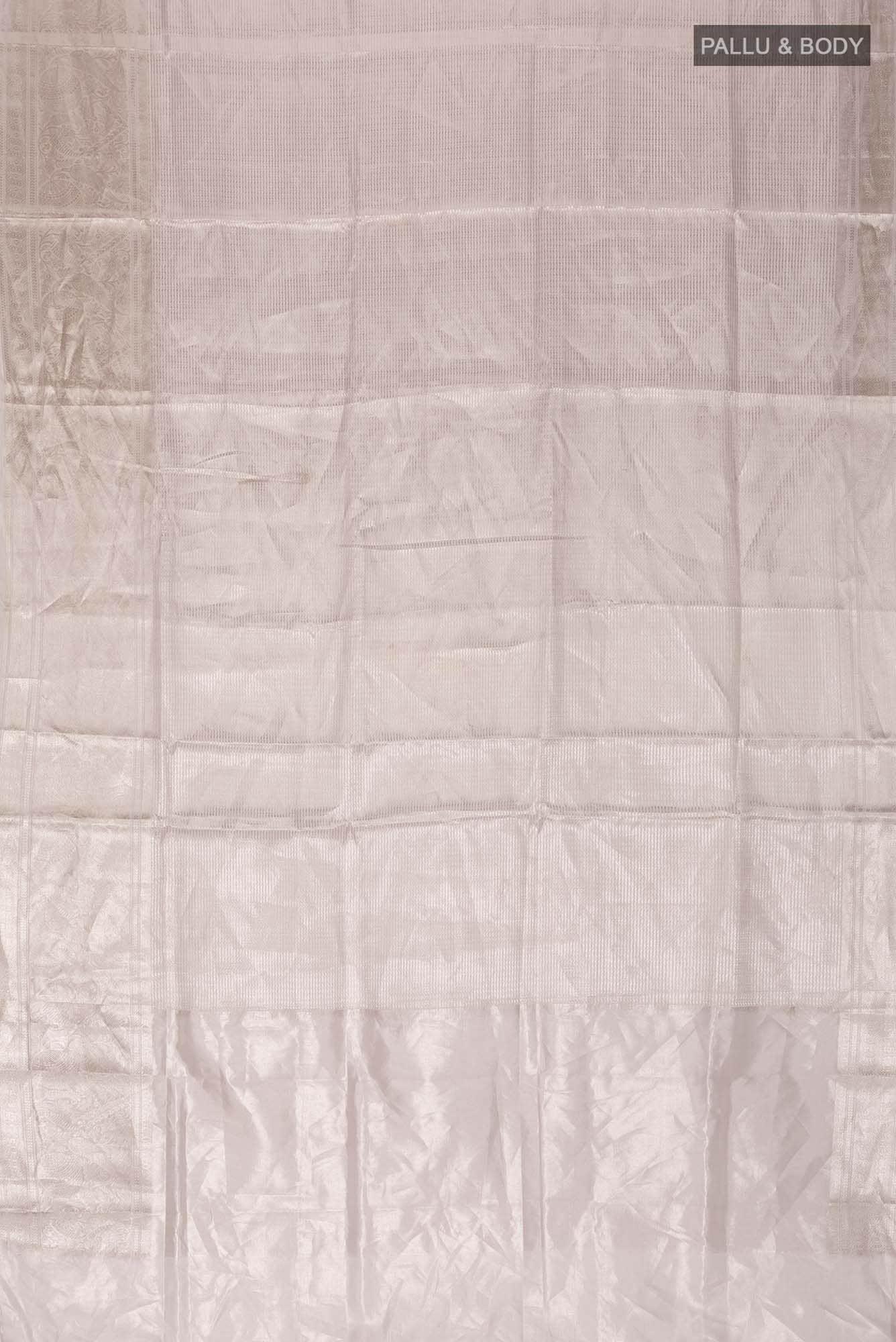 Baige with Gold Dual Tone Banarasi Brocade Tissue Silk Saree