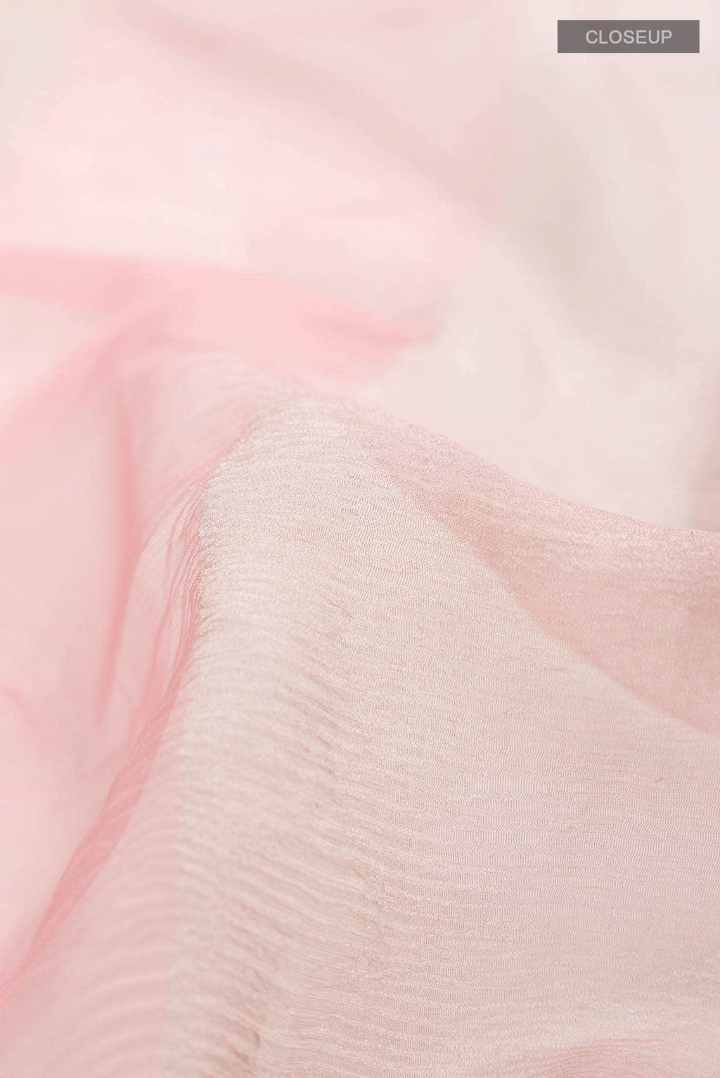 Pink Dual Tone Banarasi Crushed Tissue Silk Saree