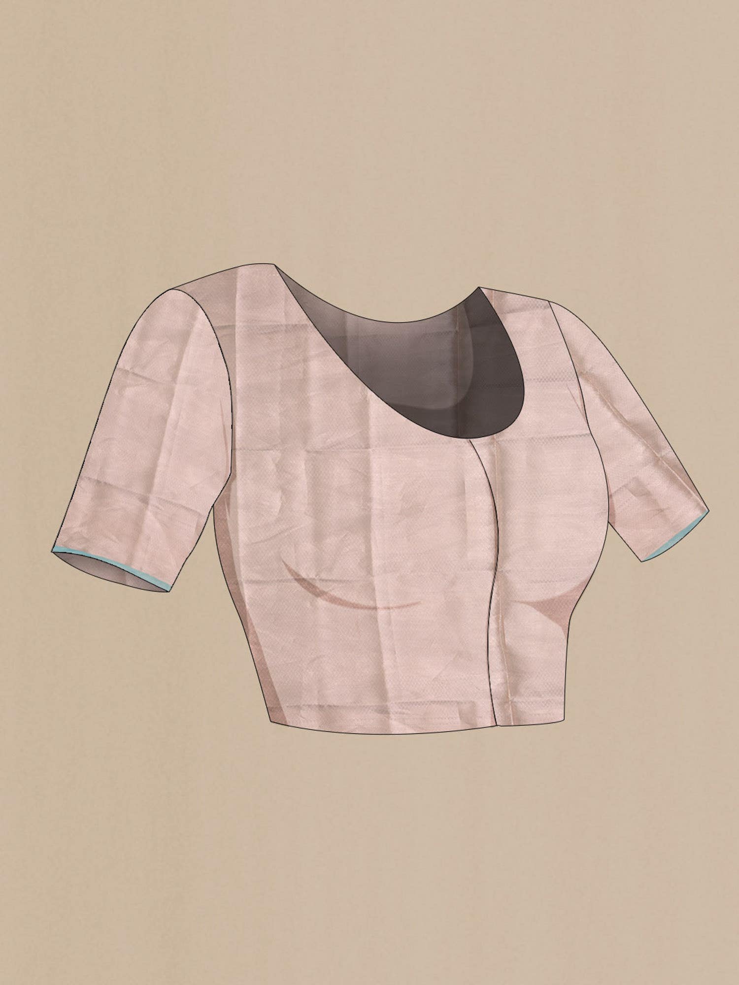 Aqua with Gold Dual Tone Banarasi Tissue Silk Saree