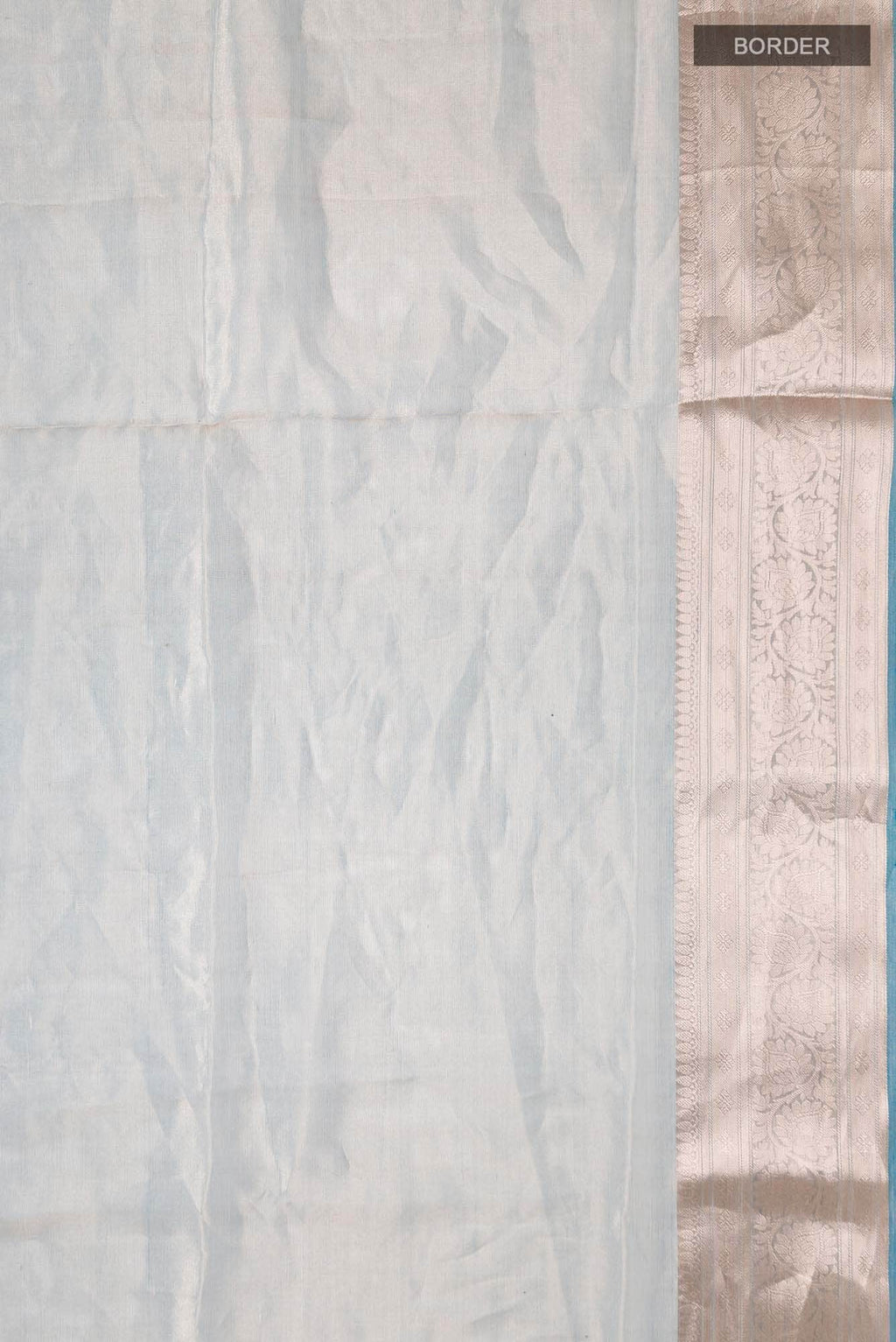 Blue with Gold Dual Tone Banarasi Tissue Silk Saree