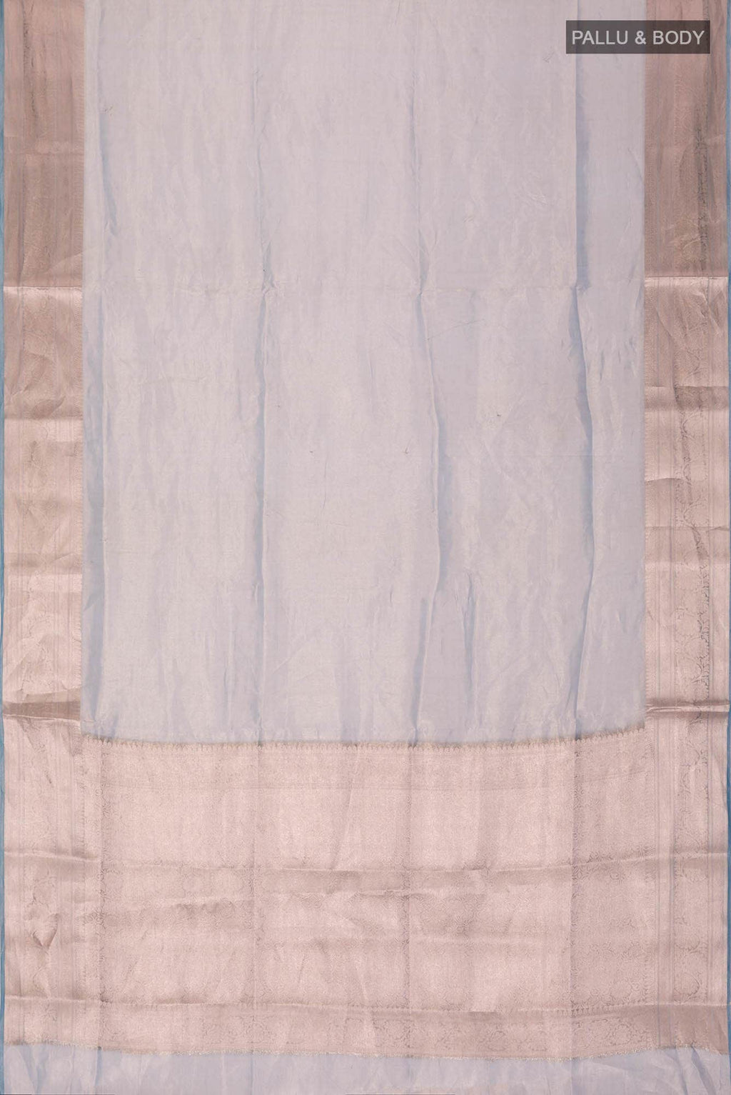 Blue with Gold Dual Tone Banarasi Tissue Silk Saree