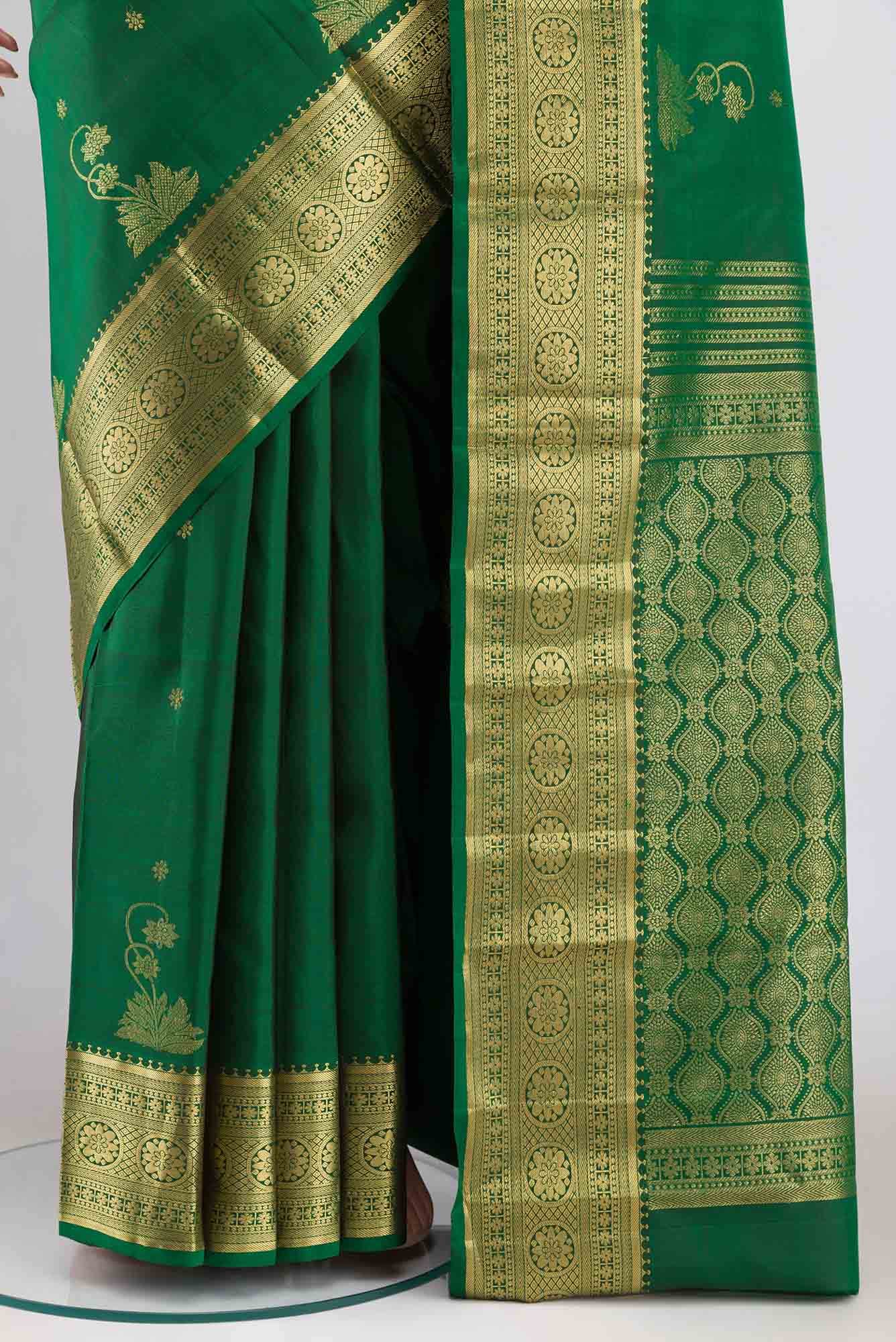Tarangini-Green Kanchipuram Silk Saree