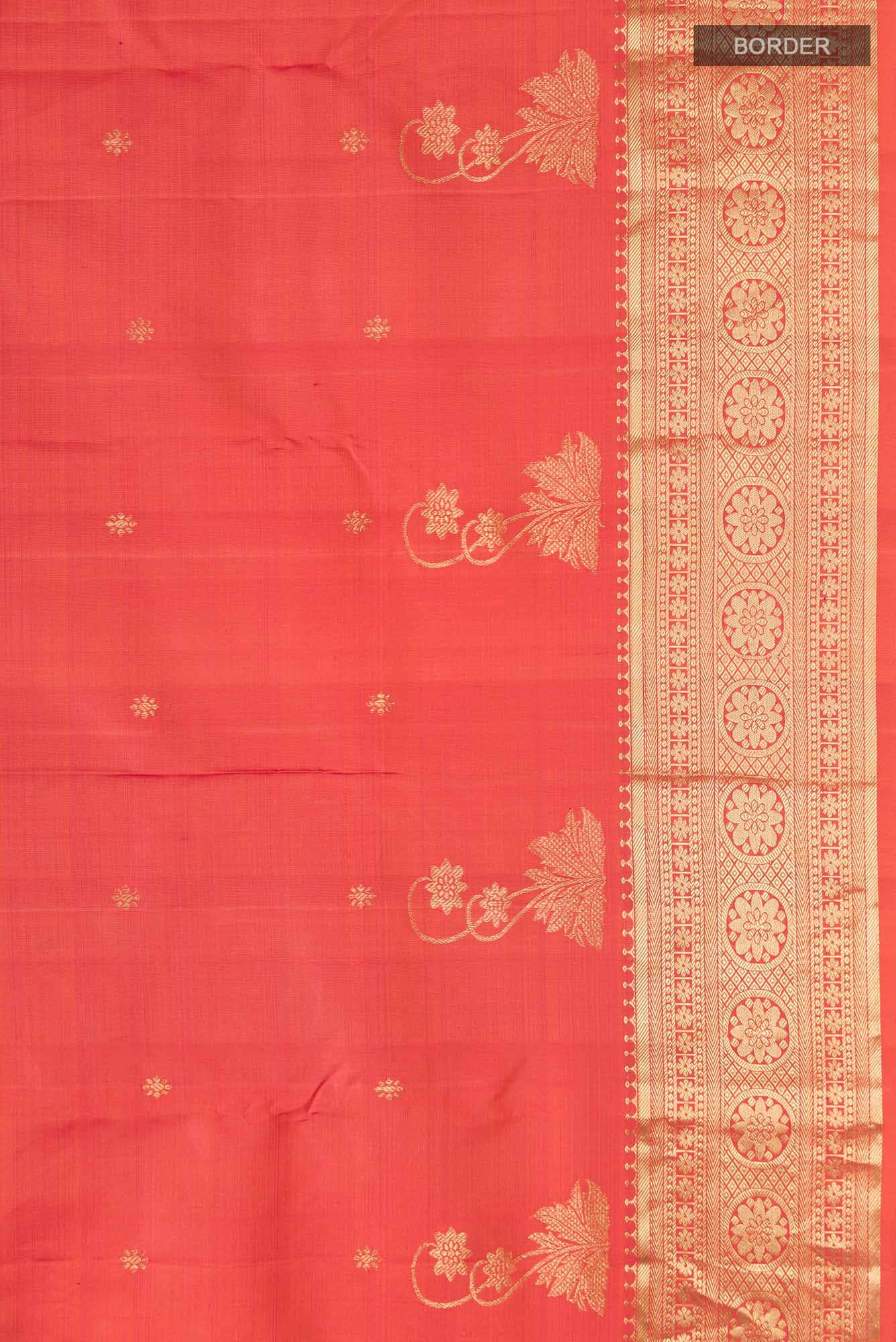 Tarangini-Orange Kanchipuram Silk Saree