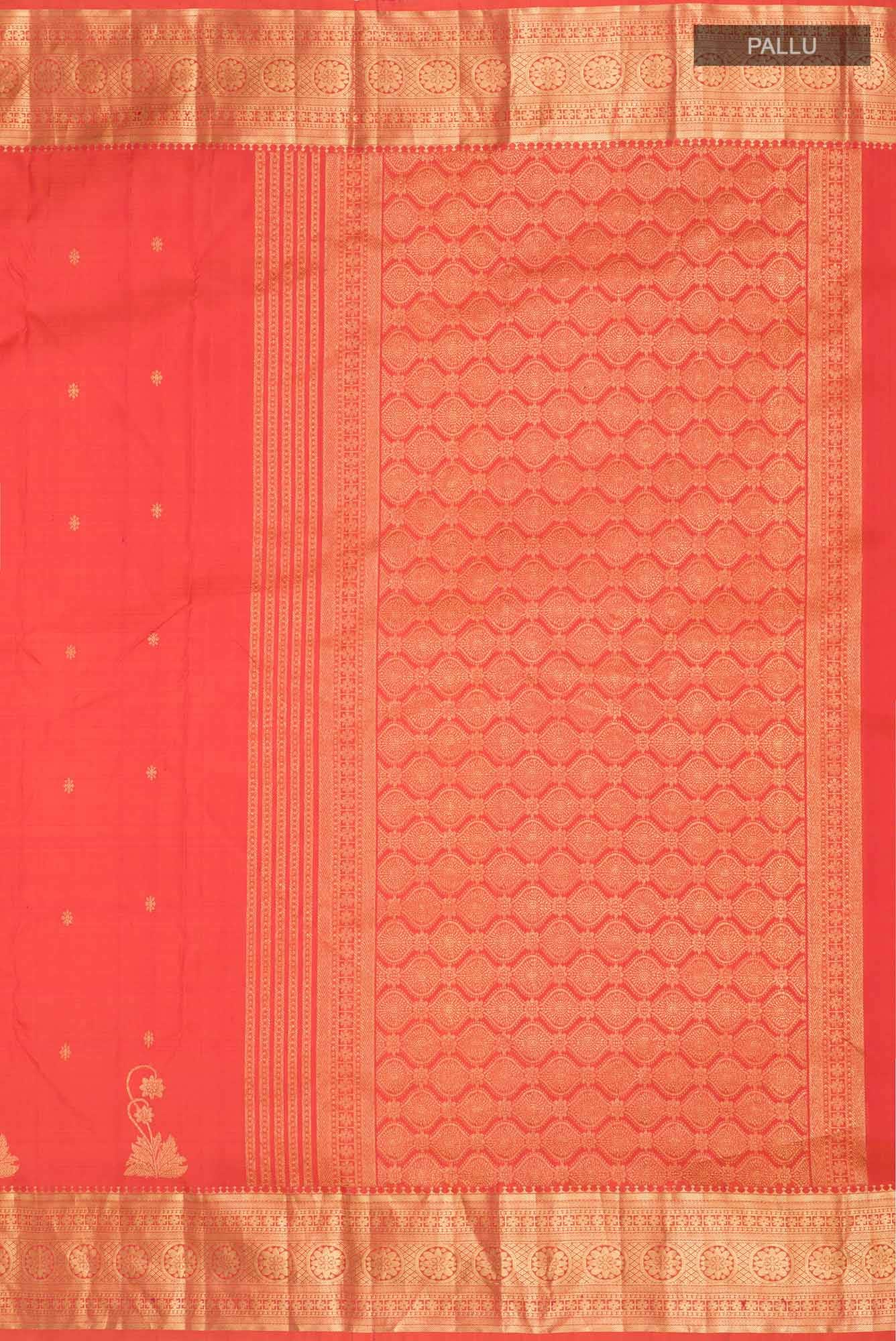 Tarangini-Orange Kanchipuram Silk Saree