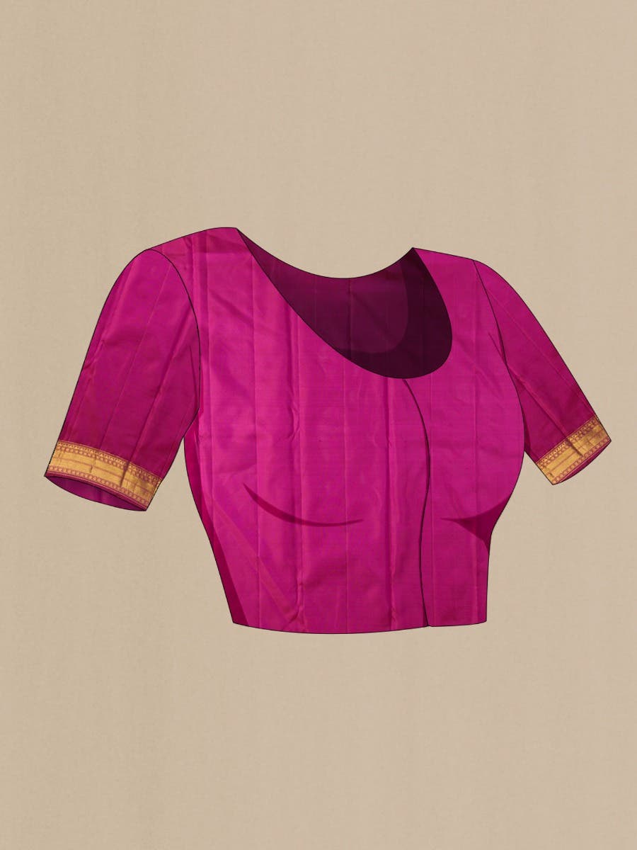 Kanaka-Pink Kanchipuram Silk Saree