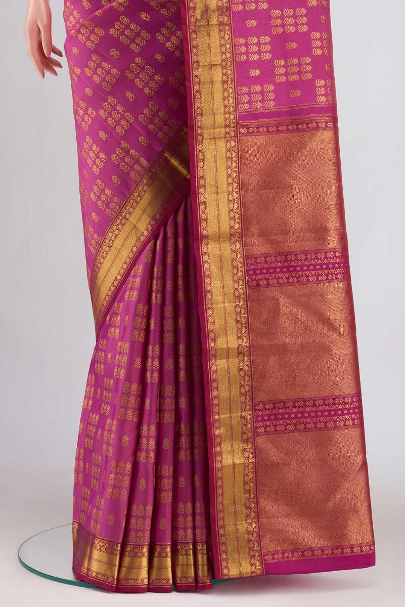 Kanaka-Pink Kanchipuram Silk Saree