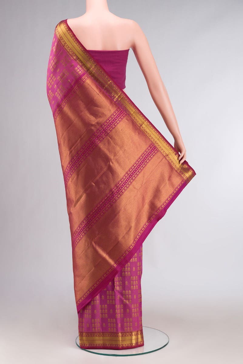 Kanaka-Pink Kanchipuram Silk Saree