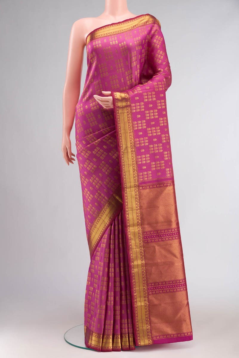 Kanaka-Pink Kanchipuram Silk Saree
