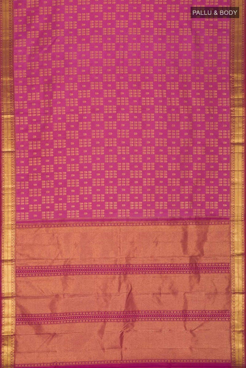 Kanaka-Pink Kanchipuram Silk Saree