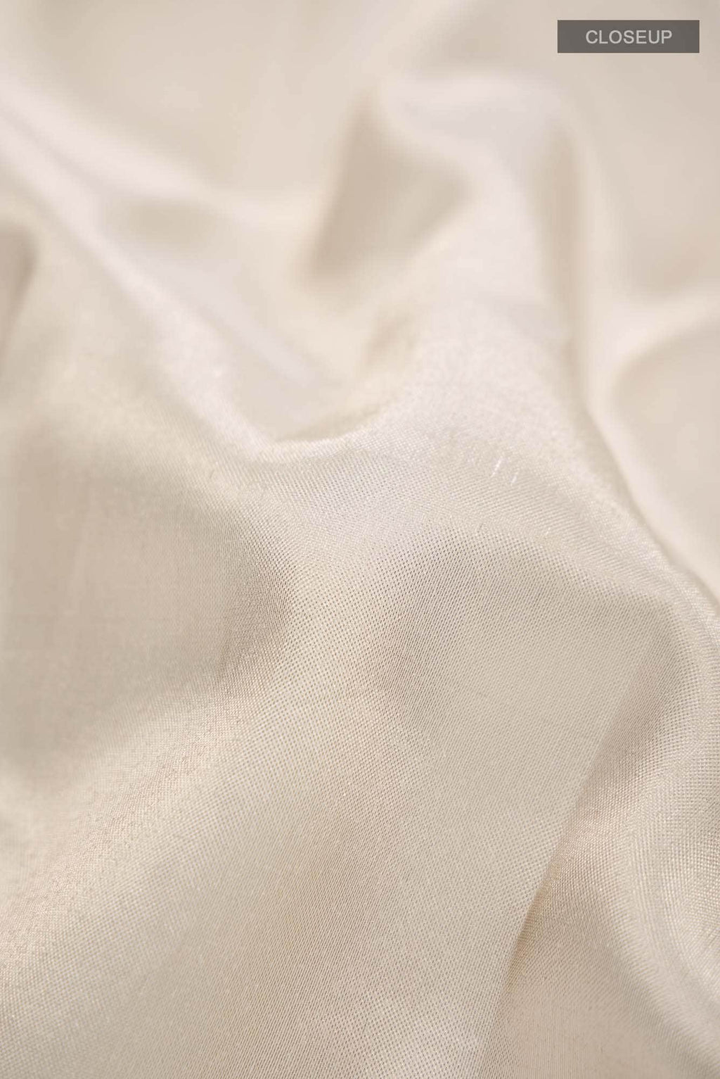 Beige Tissue Silk Saree with zari border