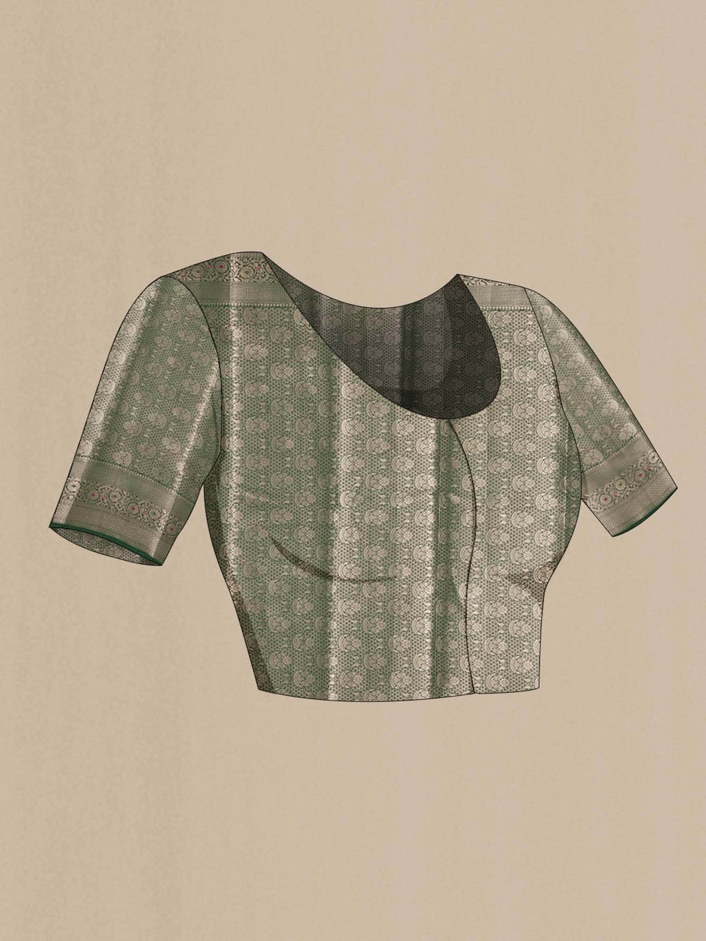 Pink Banarasi Silk Saree with Zari border