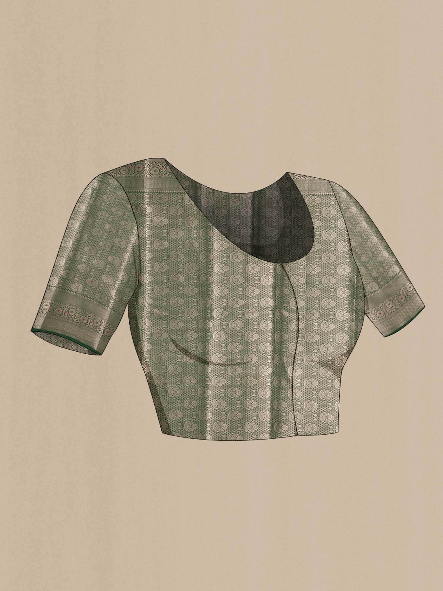 Pink Banarasi Silk Saree with Zari border