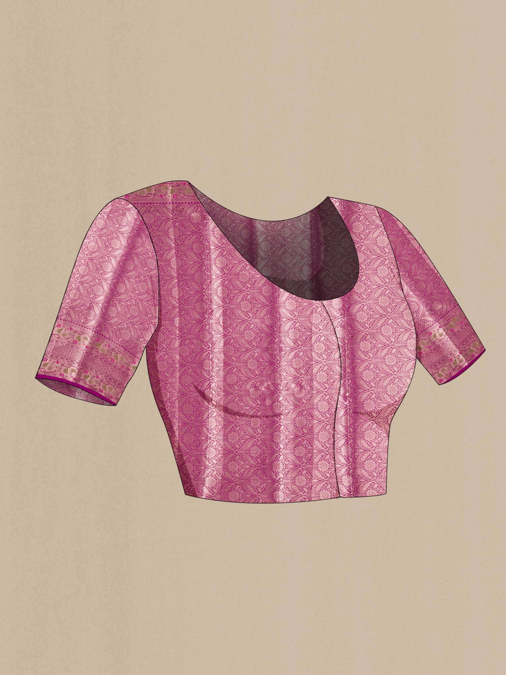 Blue Printed saree with zari border