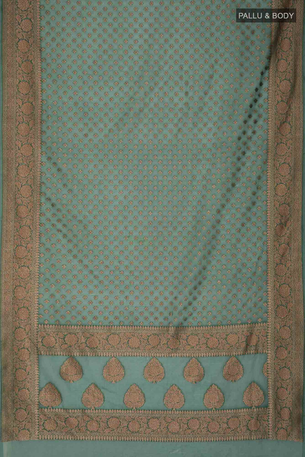 Green Blended Banarasi Art Silk Saree