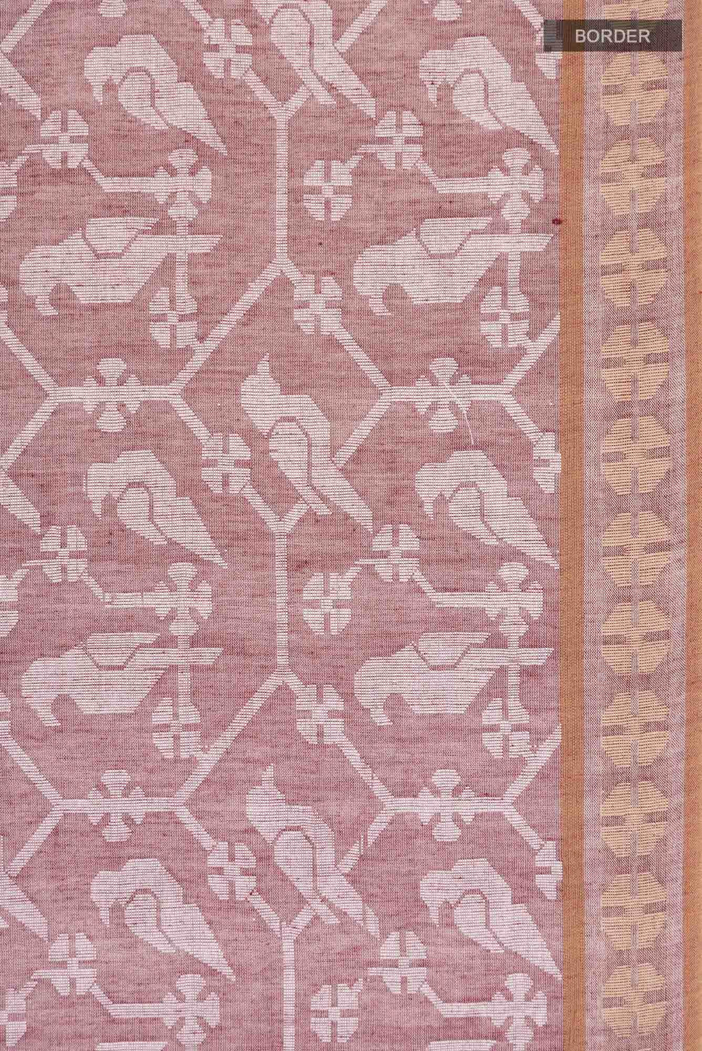 Mrinmayi-Brown Bengal Cotton saree