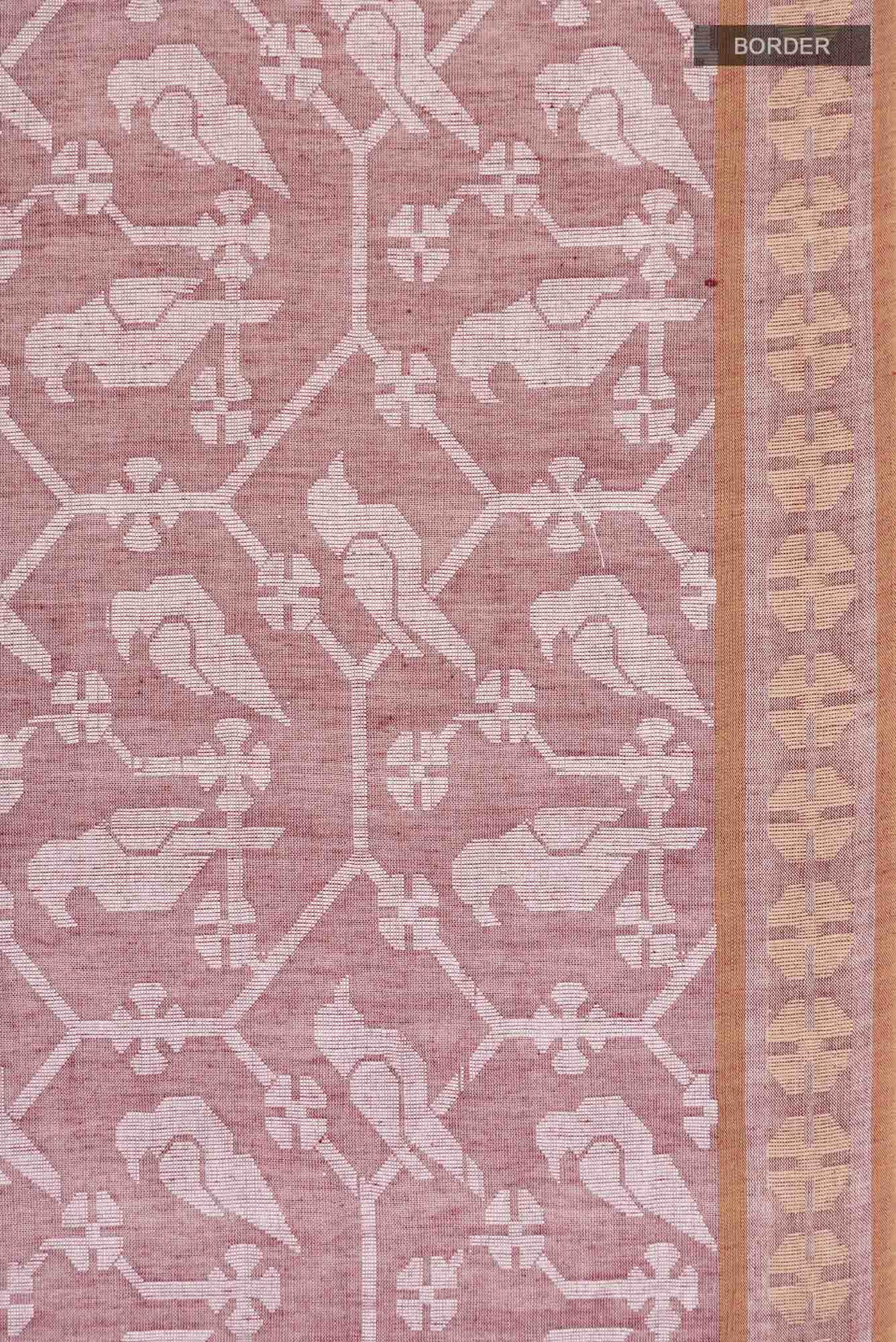 Mrinmayi-Brown Bengal Cotton saree