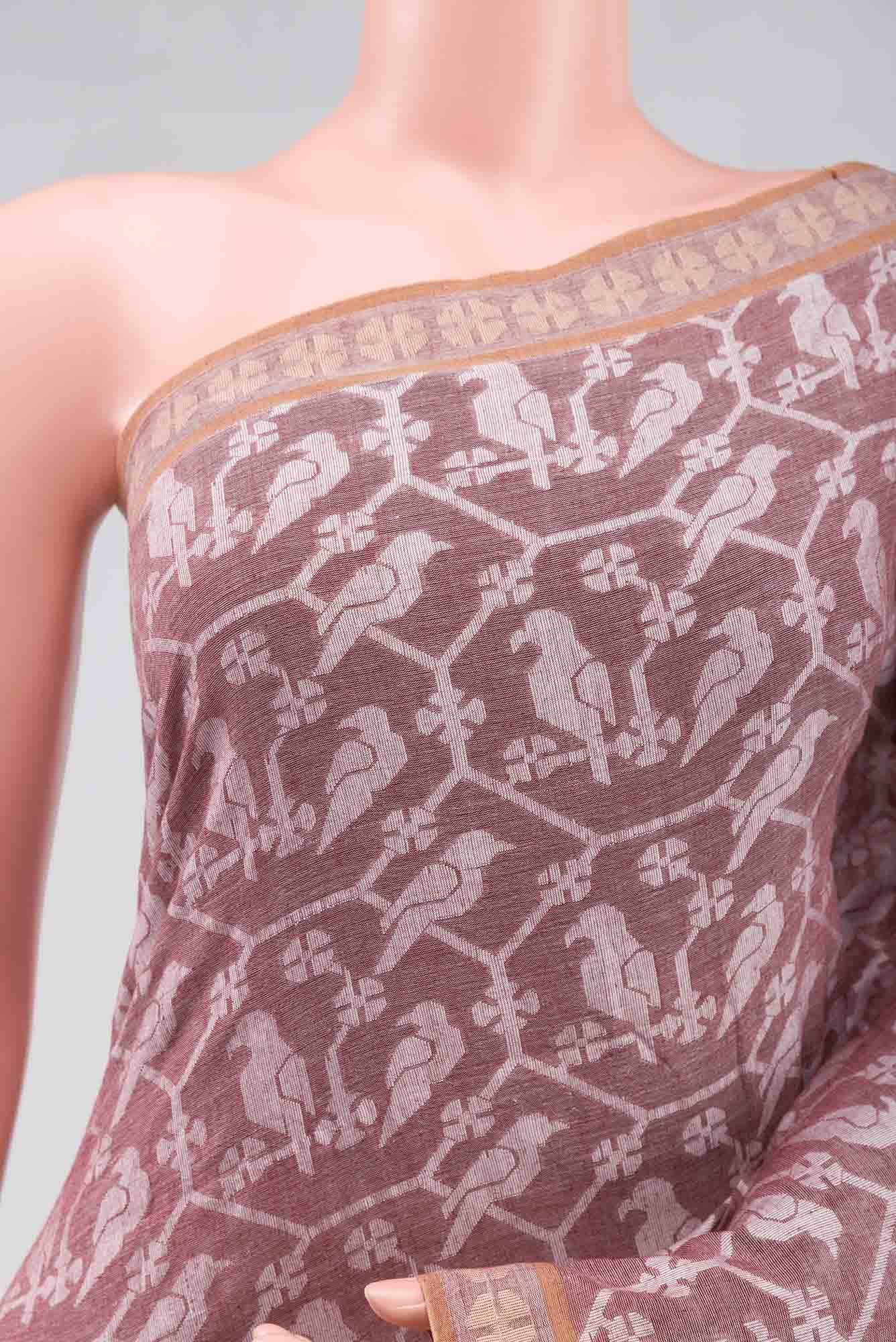 Mrinmayi-Brown Bengal Cotton saree