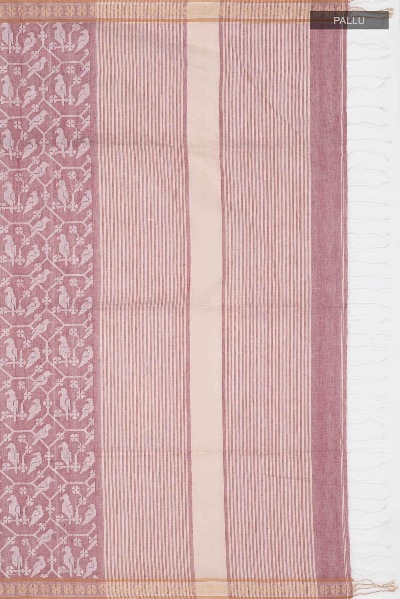 Mrinmayi-Brown Bengal Cotton saree