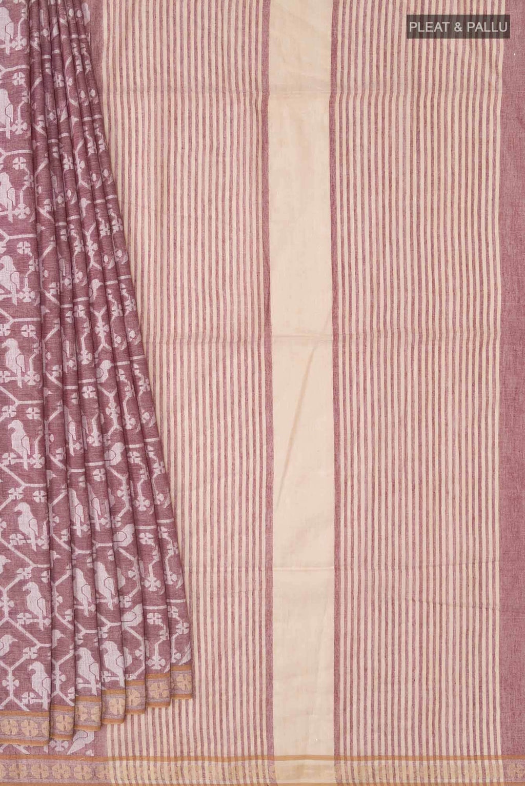 Mrinmayi-Brown Bengal Cotton saree