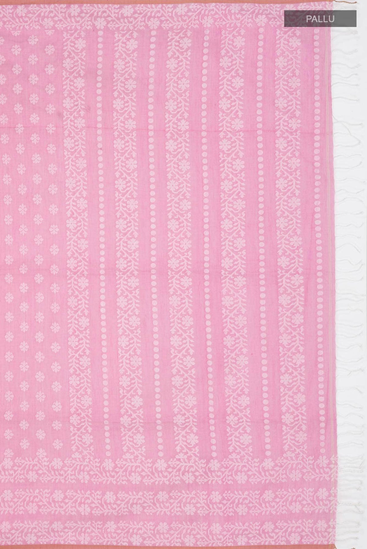 Mrinal-Pink Bengal Cotton saree