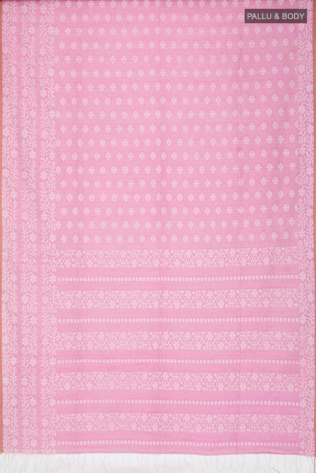 Mrinal-Pink Bengal Cotton saree