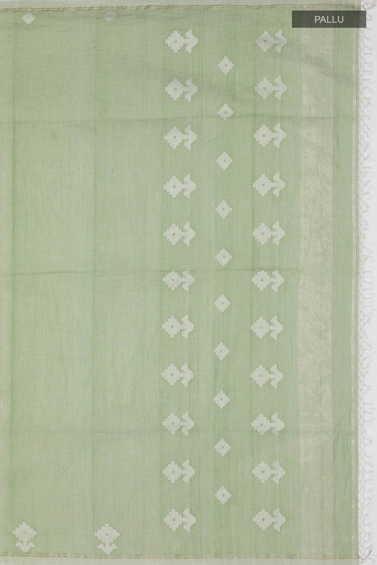 Anuradha-Pista Green Bengal Cotton saree