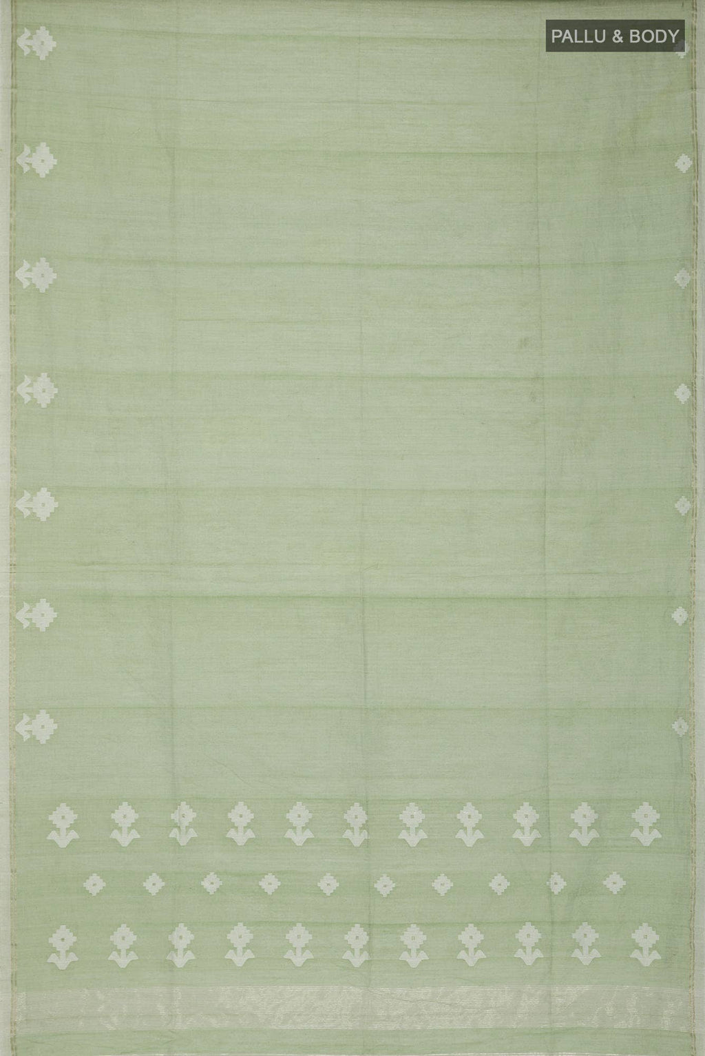 Anuradha-Pista Green Bengal Cotton saree