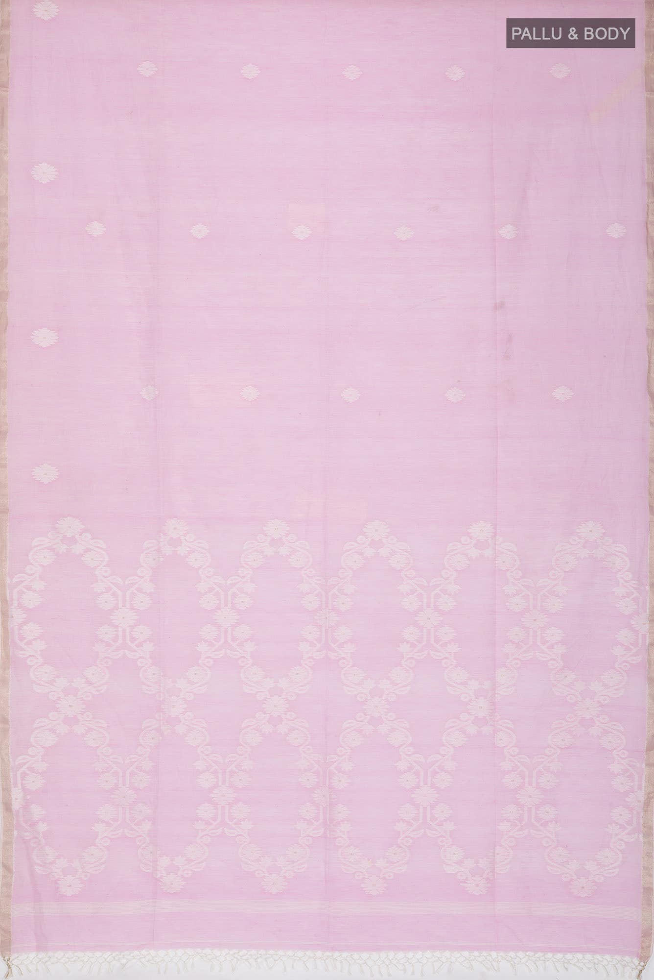 Aaheli-Baby Pink Bengal Cotton saree