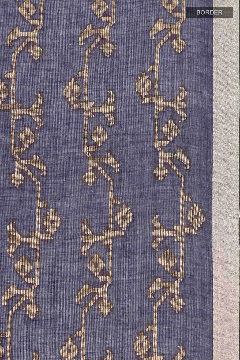 Kadambini-Navy Blue Bengal Cotton saree