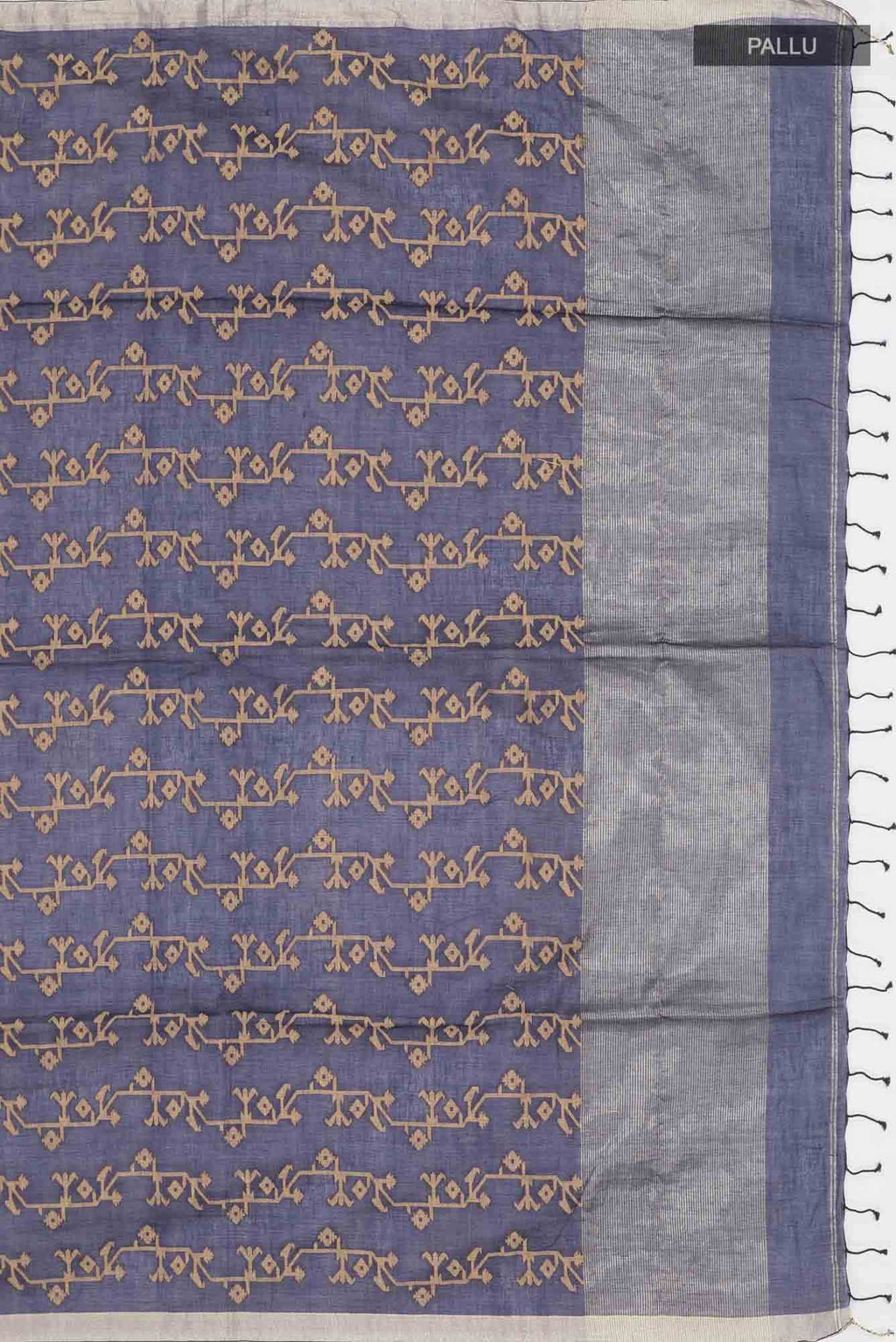 Kadambini-Navy Blue Bengal Cotton saree