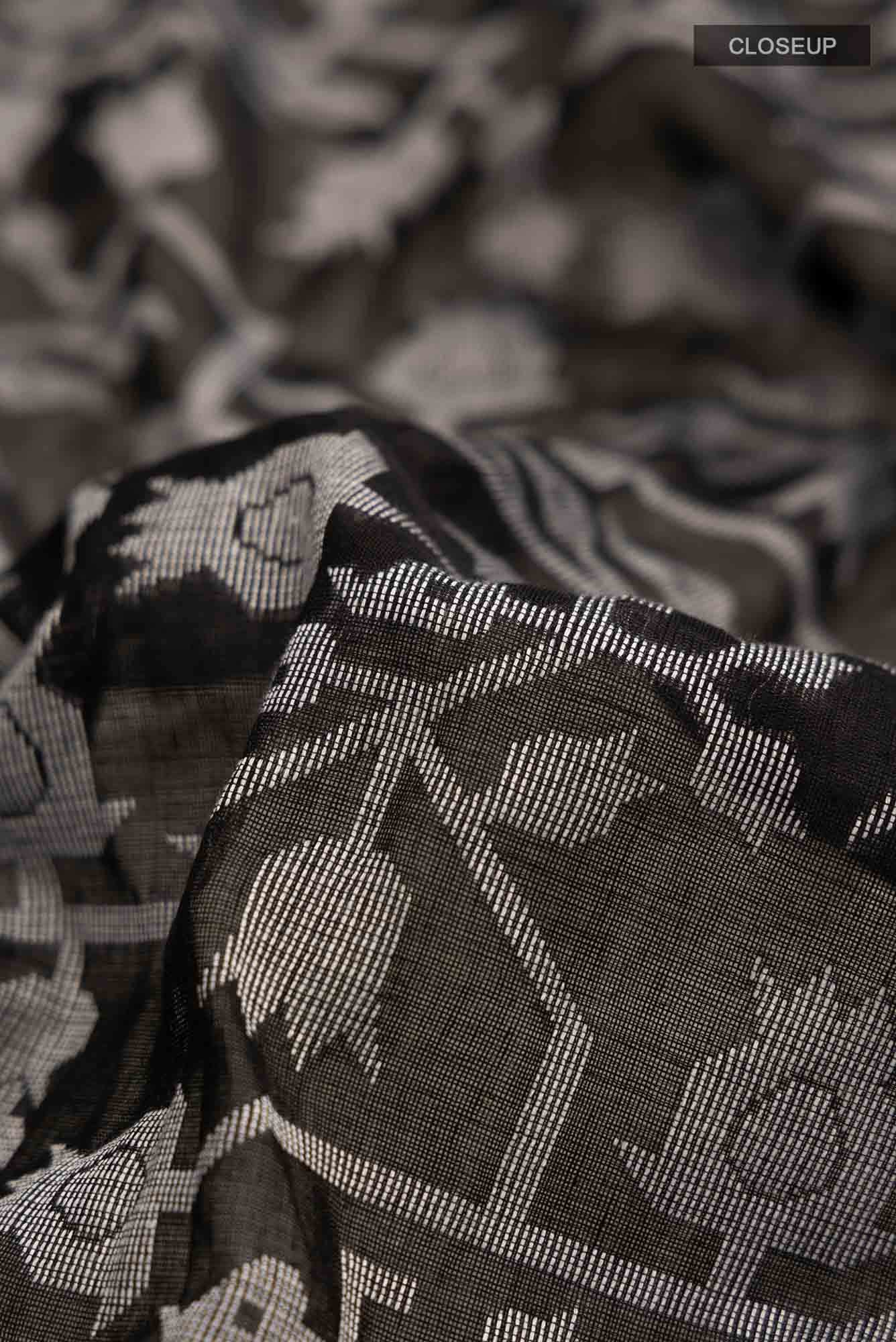 Binodini-Black Bengal Cotton saree
