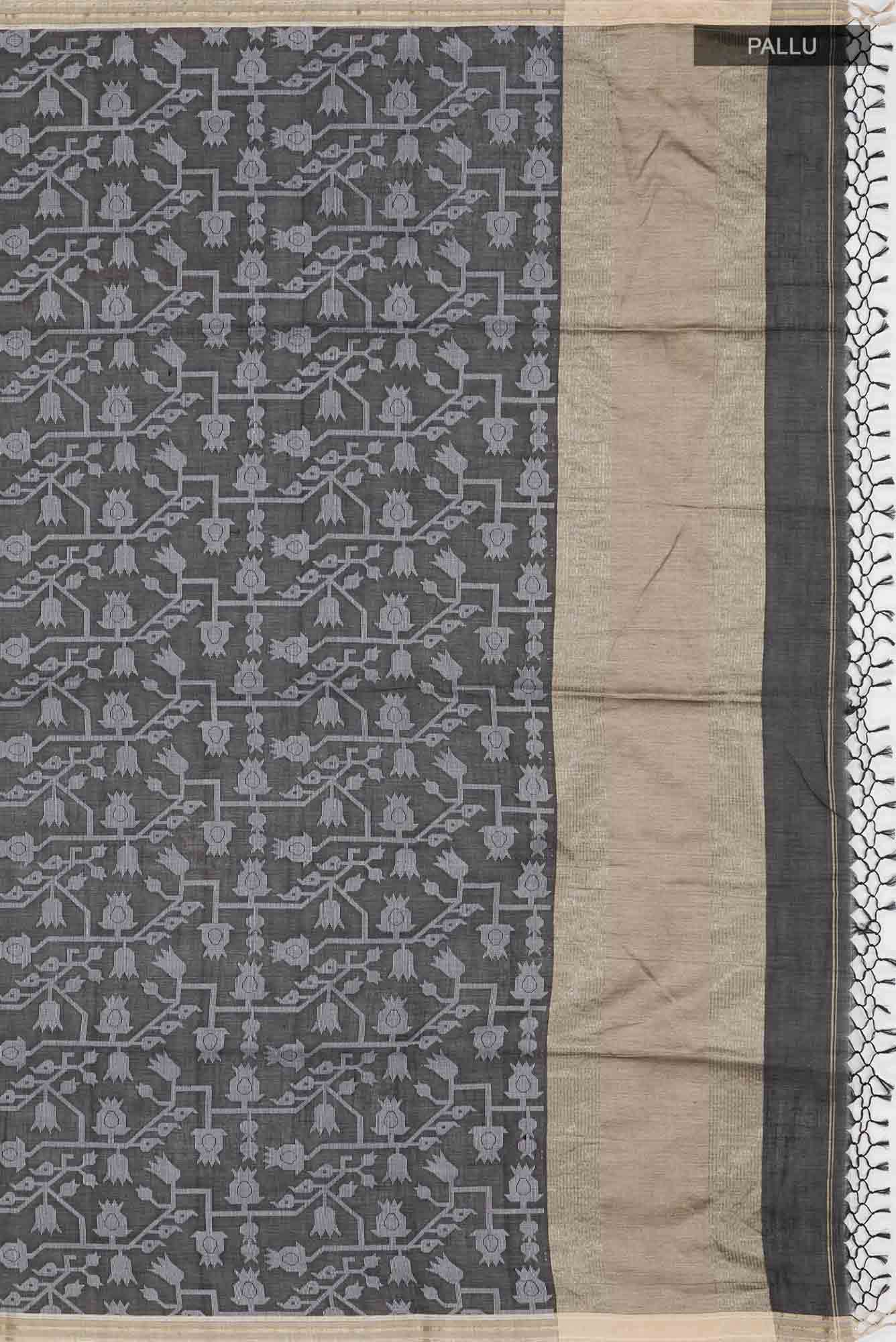Binodini-Black Bengal Cotton saree