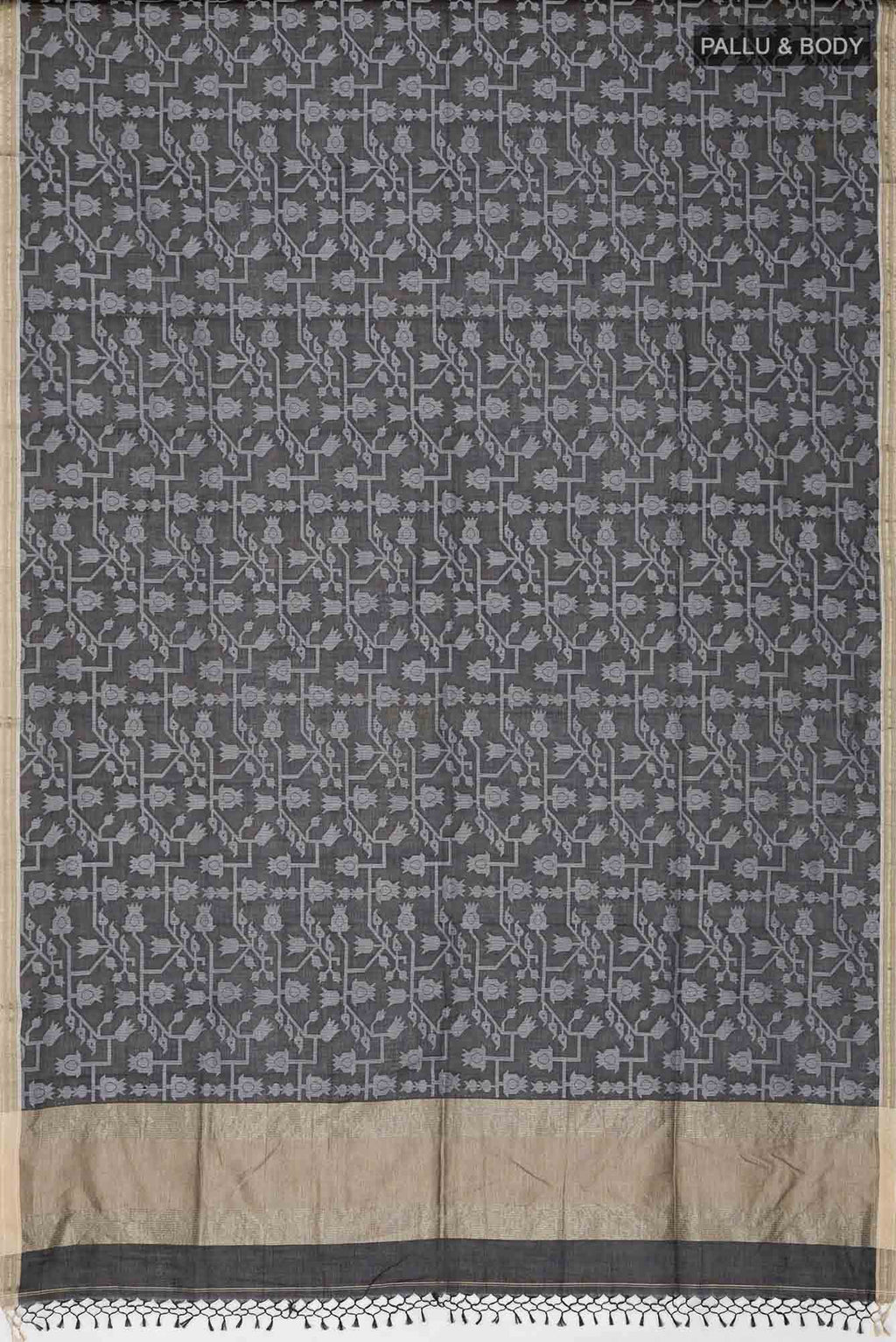 Binodini-Black Bengal Cotton saree