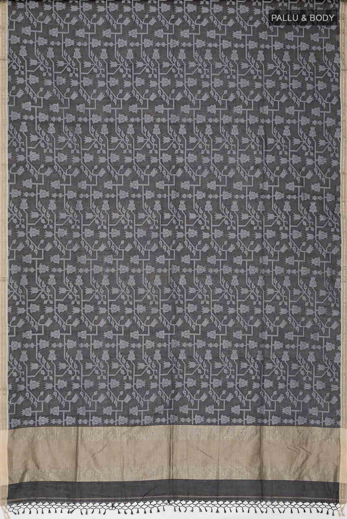 Binodini-Black Bengal Cotton saree