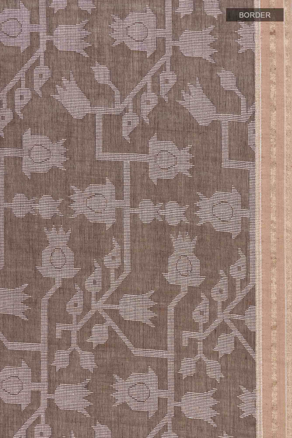 Binodini-Brown Bengal Cotton saree