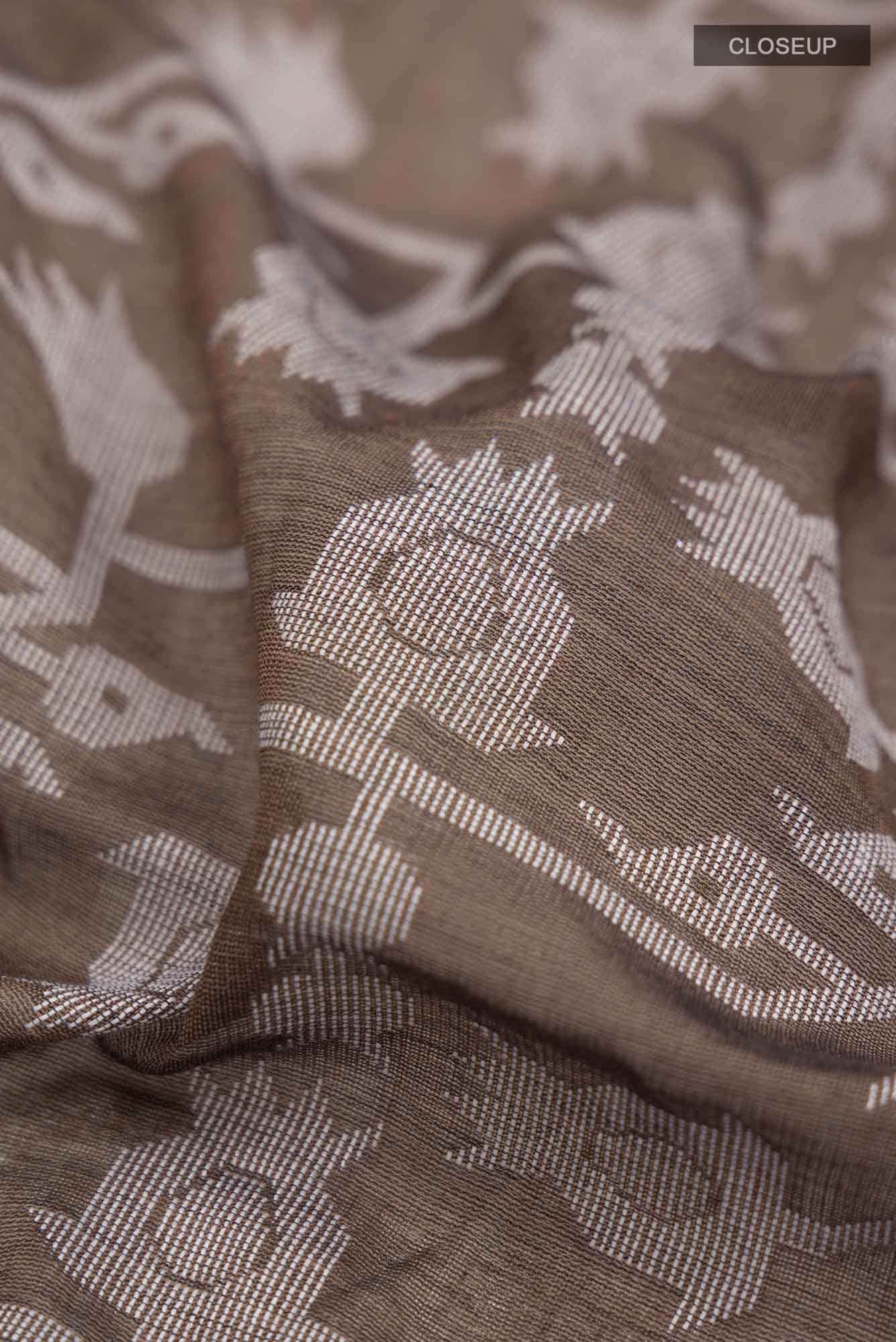 Binodini-Brown Bengal Cotton saree