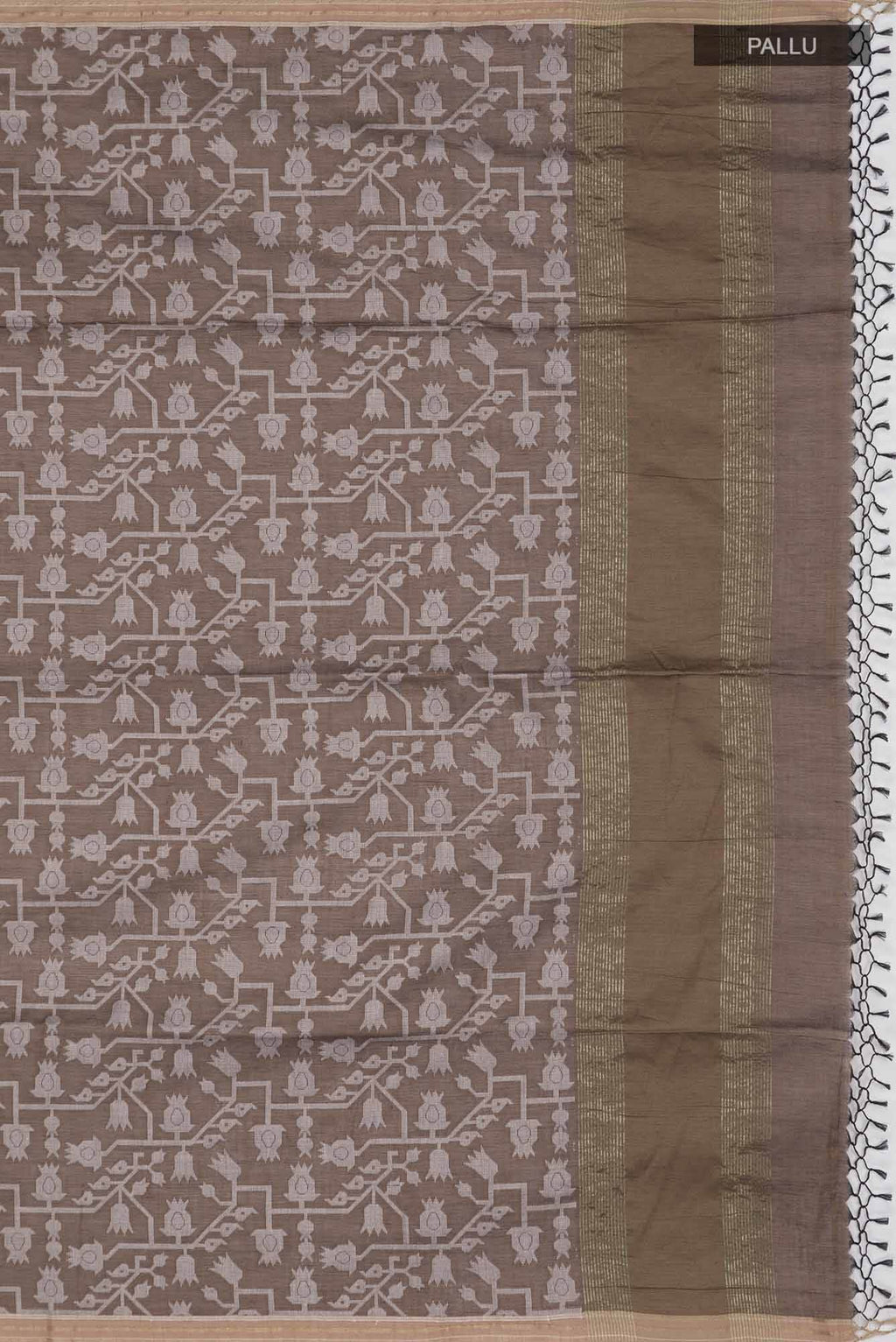 Binodini-Brown Bengal Cotton saree