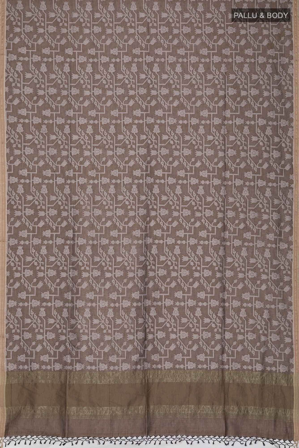 Binodini-Brown Bengal Cotton saree