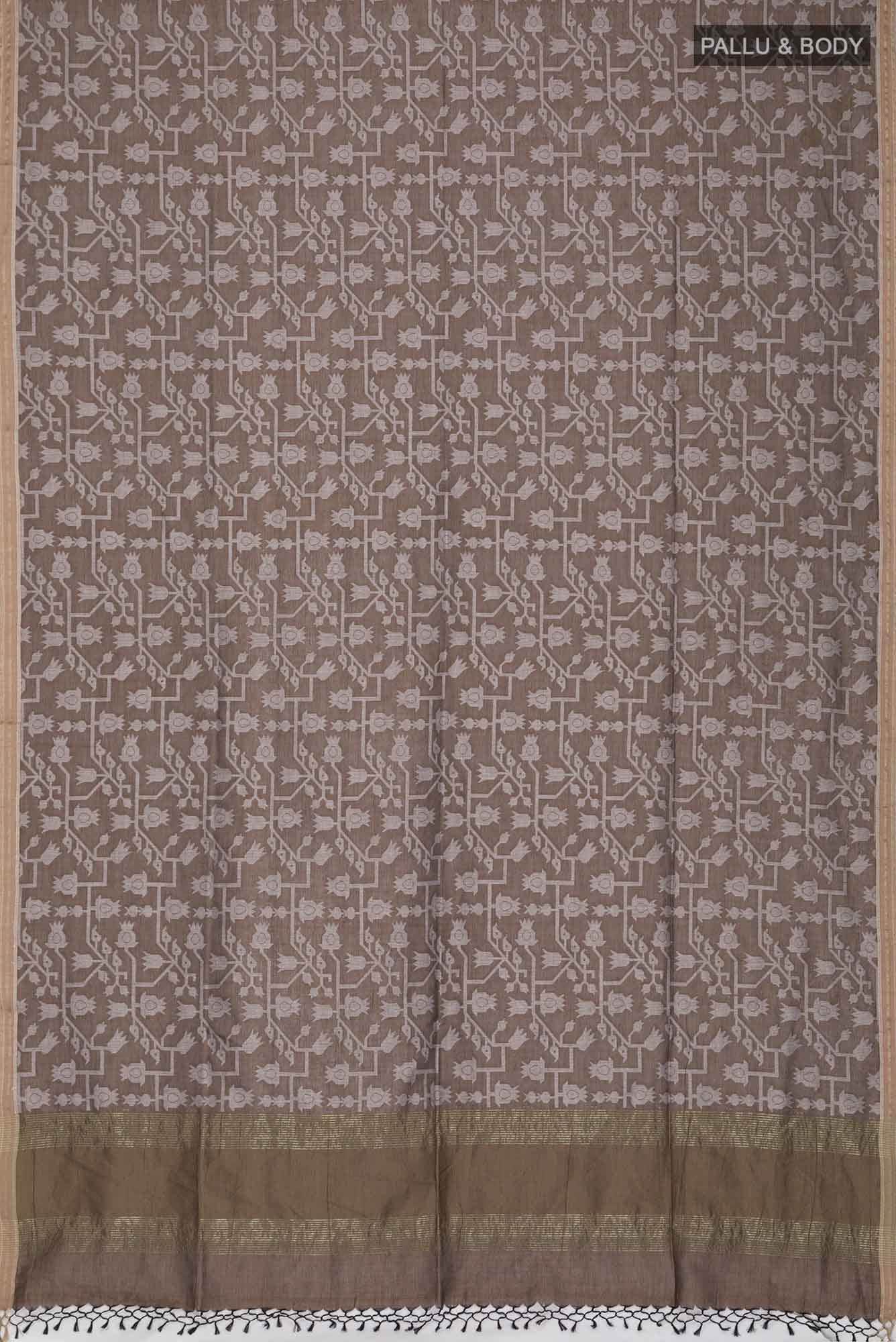 Binodini-Brown Bengal Cotton saree