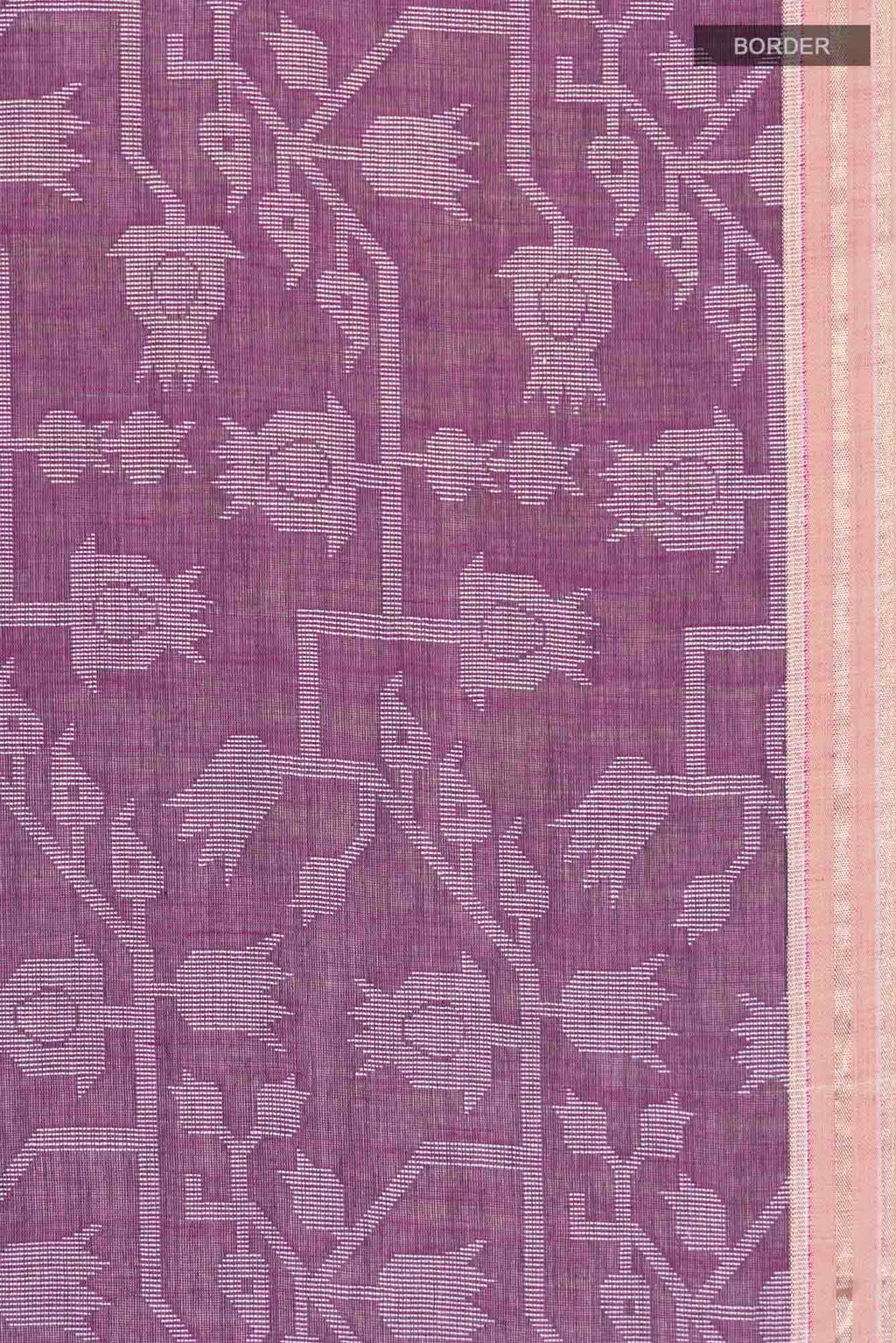 Binodini-Purple Bengal Cotton saree