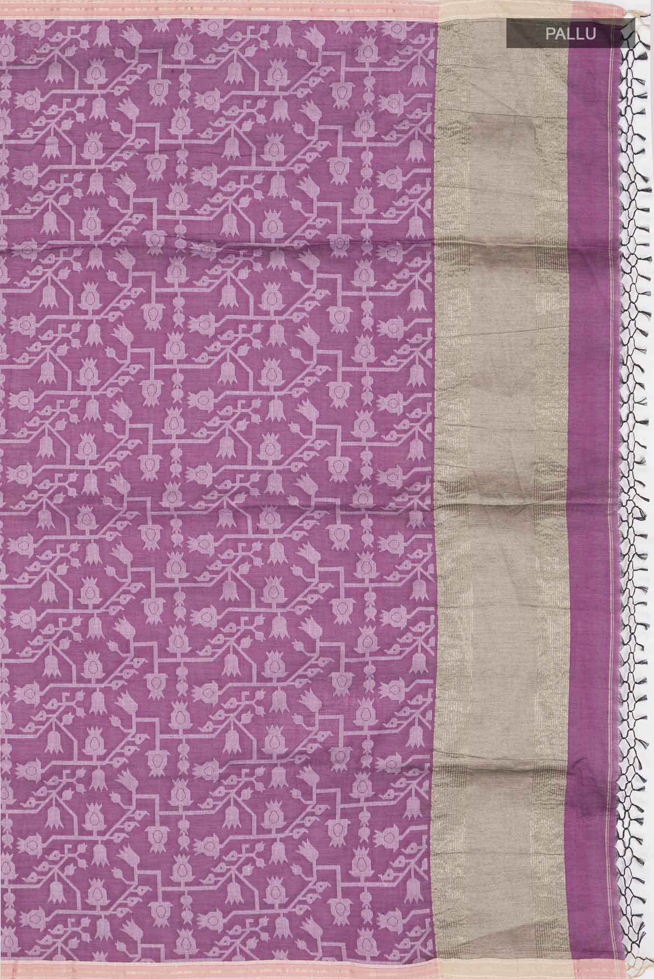 Binodini-Purple Bengal Cotton saree