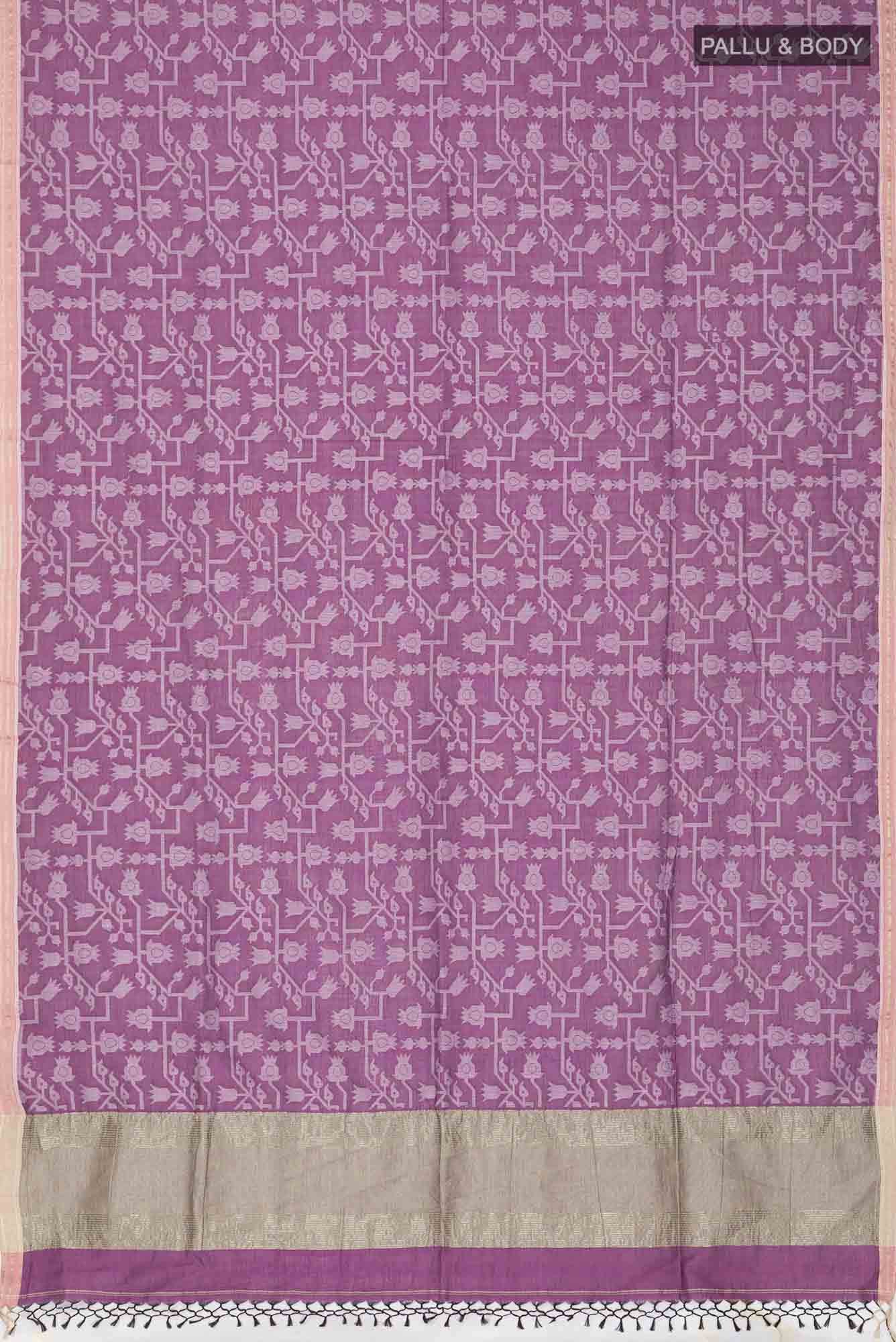 Binodini-Purple Bengal Cotton saree
