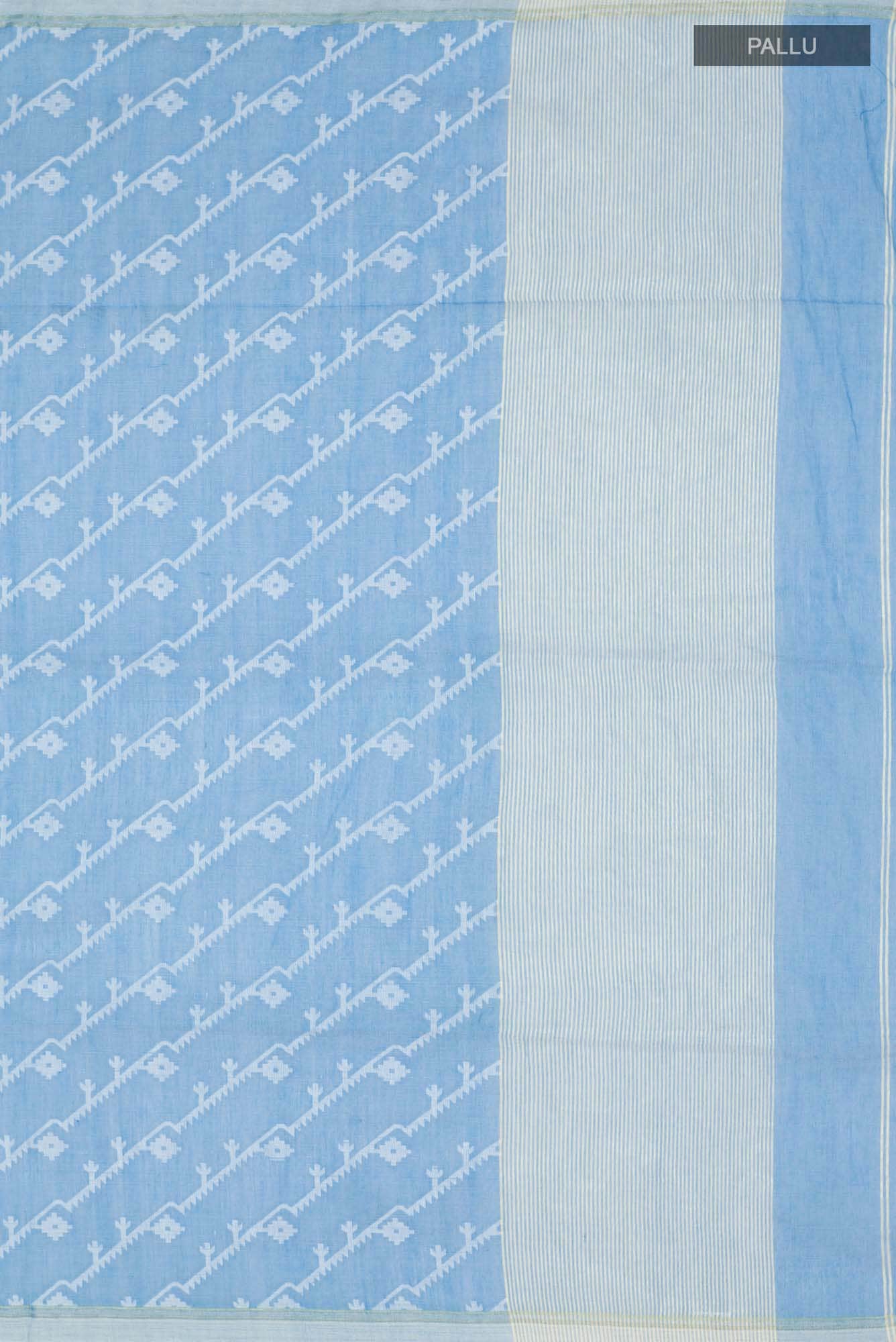 Bimala-Sky Blue Bengal Cotton saree