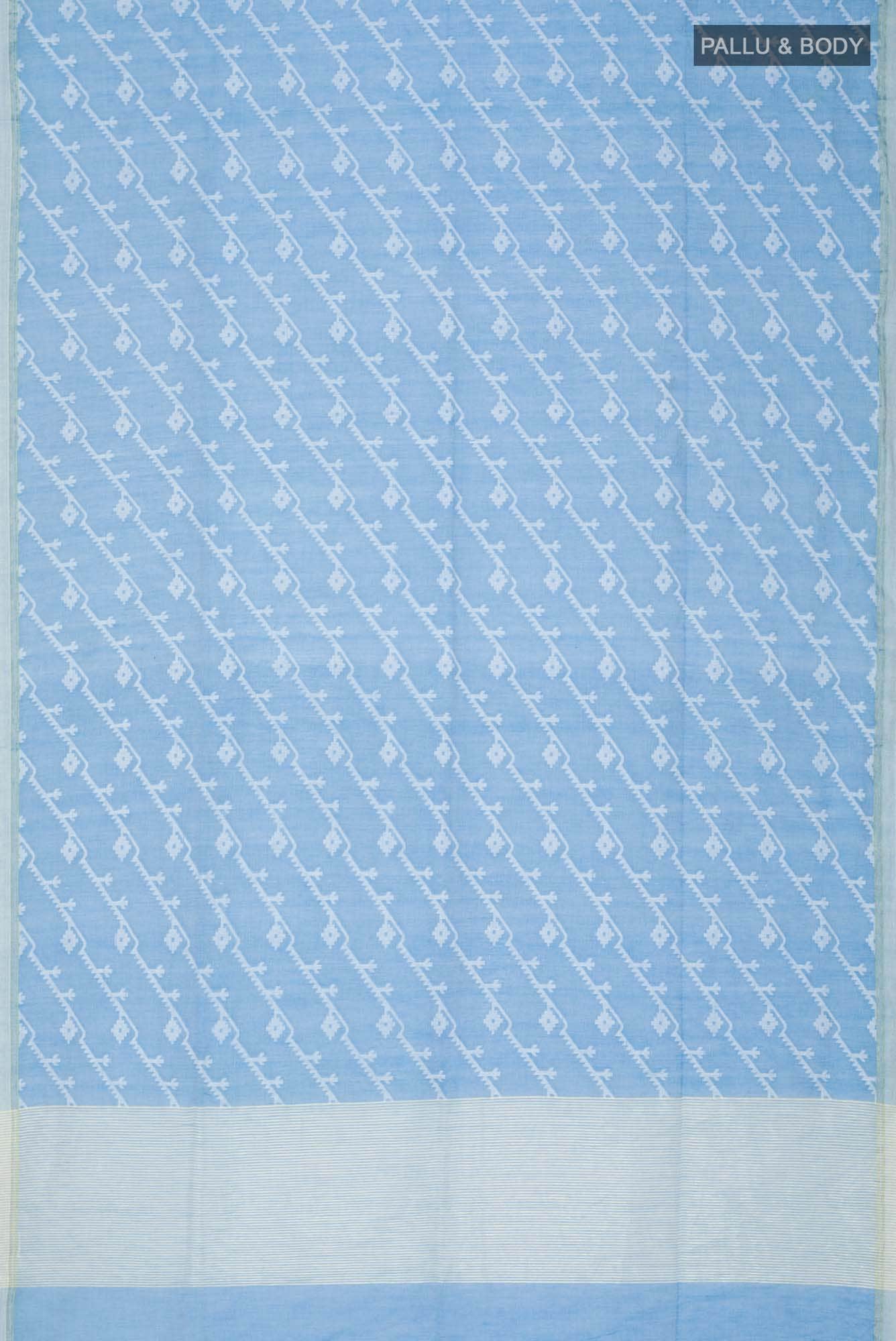 Bimala-Sky Blue Bengal Cotton saree