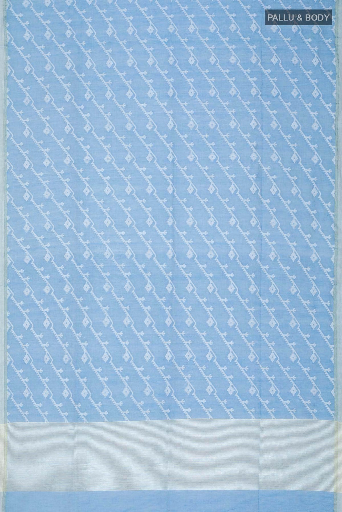 Bimala-Sky Blue Bengal Cotton saree