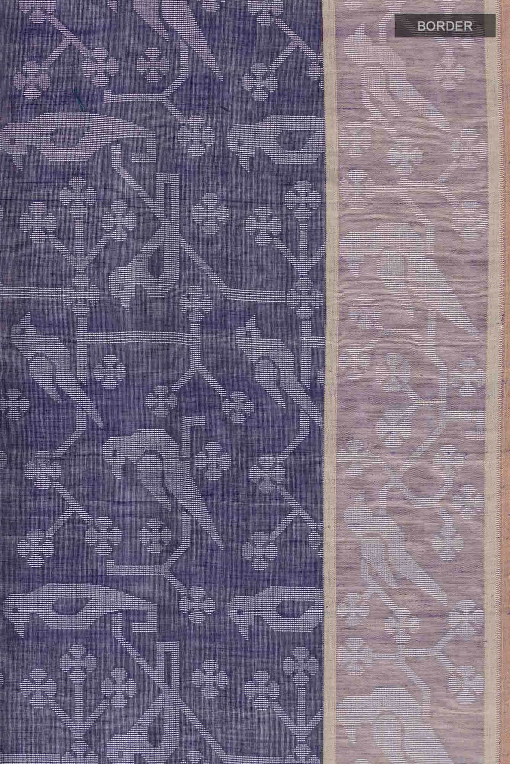 Jamini-Royal Blue Bengal Cotton saree
