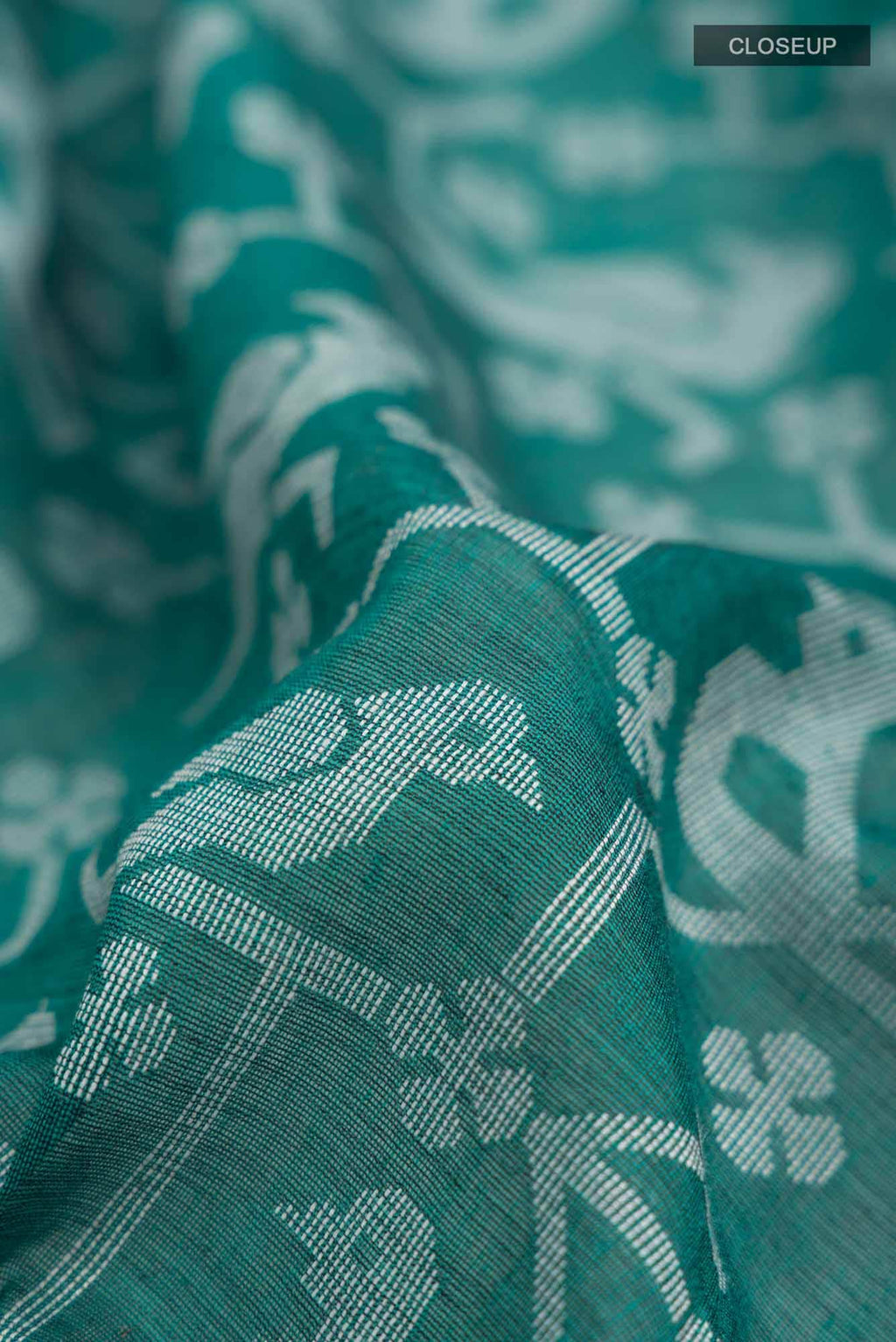 Jamini-Teal Green Bengal Cotton saree